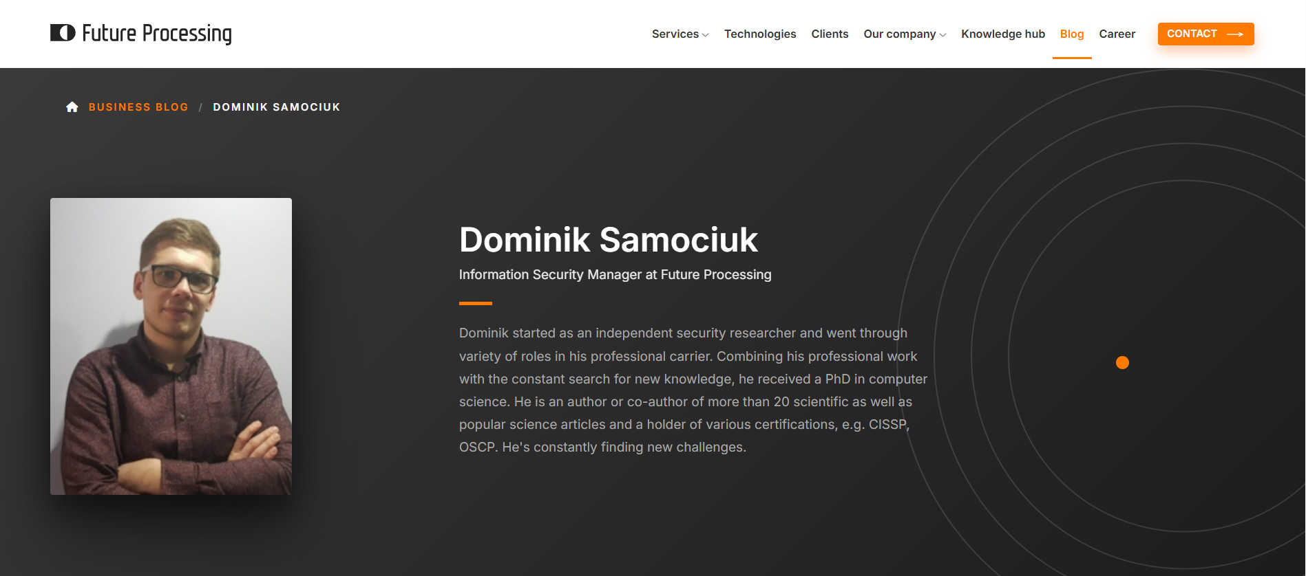 Future Processing Blog Bootstrap