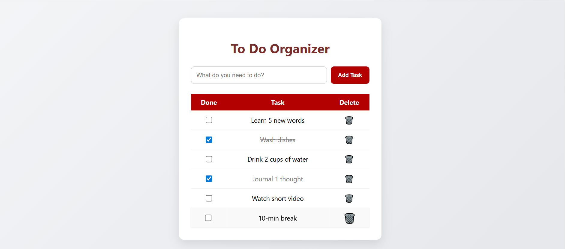 To-Do List App